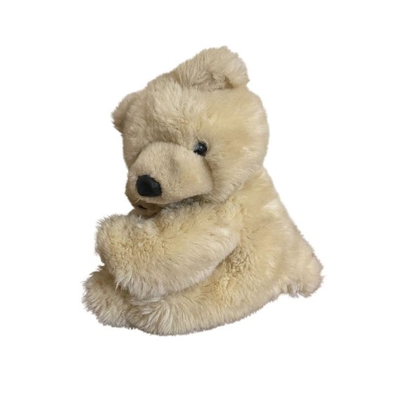 Sensory Crinkle Stuffed Animal Brown Tan Teddy Bear Kids Toy 9" Plush Vintage - Picture 1 of 4